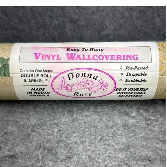 Donna Rose Vintage Kitchen Fruit Wallpaper Double Roll 54 Square Feet - Picture 2 of 4